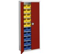 Armario-almacén con cajas visualizables mauser, H x A x P 1740 x 680 x 280 mm, bicolor