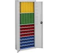 Armario-almacén con cajas visualizables mauser, H x A x P 1740 x 680 x 280 mm, monocolor