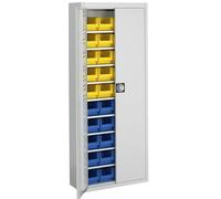 Armario-almacén con cajas visualizables mauser, H x A x P 1740 x 680 x 280 mm, monocolor