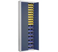 Armario-almacén con cajas visualizables mauser, H x A x P 2150 x 680 x 280 mm, bicolor