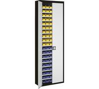 Armario-almacén con cajas visualizables mauser, H x A x P 2150 x 680 x 280 mm, bicolor