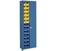Armario-almacén con cajas visualizables mauser, H x A x P 2150 x 680 x 280 mm, monocolor