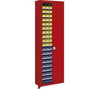 Armario-almacén con cajas visualizables mauser, H x A x P 2150 x 680 x 280 mm, monocolor