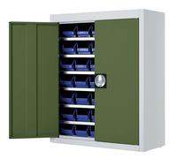 Armario-almacén con cajas visualizables mauser, H x A x P 820 x 680 x 280 mm, bicolor