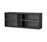 Armario Almacenamiento Pared Cocina, Armario Especias y Botellero Vino | Puertas de Vidrio, Estante Ajustable, Madera, Capacidad de 50 kg, para Cocina, Bar y Comedo(Gray,39*11in/100*28cm)