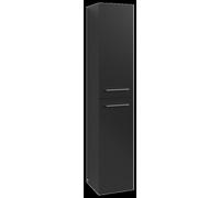 Armario alto Avento de Villeroy & Boch, 2 puertas, abatible a la izquierda, 350x1760x404mm, tirador Chrome brillante, A89400VL, Color: Volcano Negro