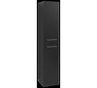 Armario alto Avento de Villeroy & Boch, 2 puertas, con bisagra a la derecha, 350x1760x404mm, tirador Chrome brillo, A89401VL, Color: Volcano Negro