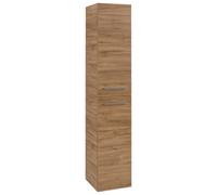 Armario alto Avento de Villeroy & Boch, 2 puertas, con bisagra a la derecha, 350x1760x404mm, tirador Chrome brillo, A89401RH, Color: Roble de Kansas