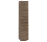 Armario alto Avento de Villeroy & Boch, 2 puertas, con bisagra a la derecha, 350x1760x404mm, tirador Chrome brillo, A89401VH, Color: Roble Arizona