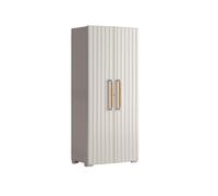 Armario alto baldas groove escobero 180x80x45 cm para uso interior / exterior be
