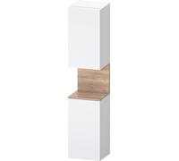 Armario alto Collection One de Duravit, apertura a la derecha, 400x360x1760mm, nicho roble jaspeado, QA1346R55180000, Color: Blanco Mate