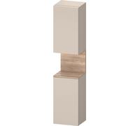 Armario alto Collection One de Duravit, apertura a la derecha, 400x360x1760mm, nicho roble jaspeado, QA1346R55830010, Color: Taupe supermatt/con iluminaciÃ³n de nicho