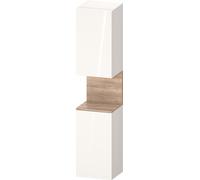 Armario alto Collection One de Duravit, apertura a la izquierda, 400x360x1760mm, nicho roble jaspeado, QA1346L55220010, Color: Blanco brillo intenso/con iluminaciÃ³n de nicho