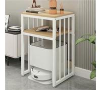 Armario alto de almacenamiento al vacío con robot, soporte moderno multifuncional para organización del hogar, mesa auxiliar que ahorra espacio para sala de estar