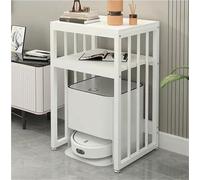 Armario alto de almacenamiento al vacío con robot, soporte moderno multifuncional para organización del hogar, mesa auxiliar que ahorra espacio para sala de estar