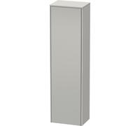 Armario alto Duravit XSquare 50.0x35.6 cm, 1 puerta, bisagra derecha, 4 estantes de vidrio, XS1313R0707, Color: Gris hormigón mate