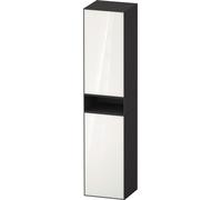 Armario alto Duravit Zencha, 400x360x1760 mm, 2 puertas, tope derecho, ZE1352L, ZE1353L64800000, Color: Frente: blanco (vidrio)/carcasa: grafito supermatt