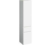 Geberit Renova Plan armario alto con 2 puertas, 39x180x36cm, 501923, Color: blanco / lacado alto brillo - 501.923.01.1