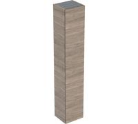 Armario alto Plan de Geberit Renova, con una puerta, 33x180x29,8cm, 504045JR1, Color: Estructura de madera de nogal americano / melamina - CM