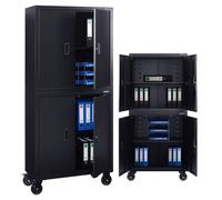 Armario archivador con ruedas AREBOS armario de oficina armario almacenamiento