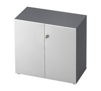 Armario archivador eurokraft pro, puertas batientes, 1 balda