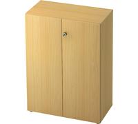 Armario archivador eurokraft pro, puertas batientes, 2 baldas