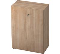 Armario archivador eurokraft pro, puertas batientes, 2 baldas