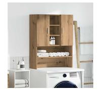 Armario auxiliar dora 4 estantes + 2 puertas roble 90x70,5x25,5 cm