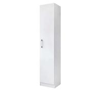 Miroytengo Armario Auxiliar Multiusos Alto Puerta Abatible Color Blanco 35x170 cm