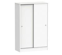 Armario bajo auxiliar tibet color blanco soft 2 puertas 2 estantes almacenaje mueble 120x74x33 cm