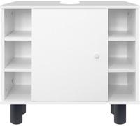 Armario bajo de lavabo ml-design blanco, 60x54x32 cm, de mdf