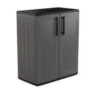 Armario Bajo Gris 2 Puertas 1 Estante 68x37h84 cm