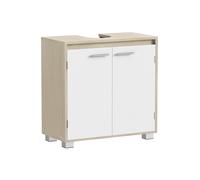 Armario bajo lavabo de baño con compartimentos y patas