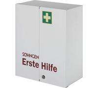 Armario botiquín según DIN 13169 SÖHNGEN, de doble puerta, blanco, H x A x P 462 x 404 x 170 mm