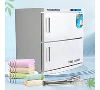 Armario calentador de toallas con doble puerta y bandejas de calentamiento para uso doméstico y profesional