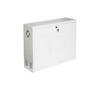 Stalflex CCTV Armario Rack 19 Pulgadas 3U 180mm - Servidor Rack Fabricado en Metal Resistente - Bandeja Rack con Caja con Cerradura