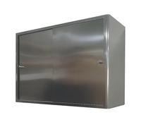 Armario Colgante de Acero Inoxidable con Puertas Correderas Organizador de Condimentos y Utensilios de Cocina Alacenas de Cocina Despensa(80x20x50cm (32x8x20in))