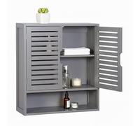 Relaxdays Armario colgante para baño gris