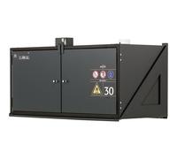 Armario colgante para sustancias peligrosas de tipo 30, resistente al fuego asecos, con cerradura