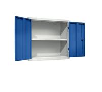 Armario colgante para taller eurokraft basic, H x A x P 600 x 650 x 320 mm, puertas de chapa maciza