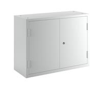 Armario colgante para taller eurokraft basic, H x A x P 600 x 800 x 320 mm, puertas de chapa maciza