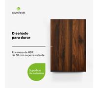 Armario colgante WoodVista | Cierre suave | Manos de aluminio | Materiales sostenibles