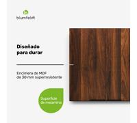Armario colgante WoodVista | Cierre suave | Tiradores de aluminio | Materiales sostenibles Blumfeldt