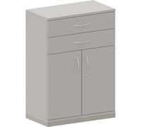 Armario combinado 2 baldas, 2 puertas, 2 cajones
