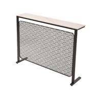 Armario con cubierta para radiador, diseño moderno de metal con estante de almacenamiento, mesa auxiliar de calefacción para sala de estar