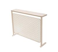 Armario con cubierta para radiador, diseño moderno de metal con estante de almacenamiento, mesa auxiliar de calefacción para uso en sala de estar