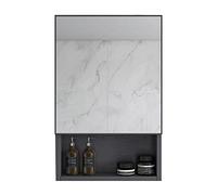 Armario con espejo de baño montado en la pared, unidad de almacenamiento con estantes para baño, dormitorio y sótano, organiza lo esencial y maximiza la eficiencia del espacio