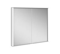 Armario con espejo de pared KEUCO ROYAL MATCH, 2 puertas de cristal doble espejo, 800mm, 12812171301