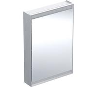 Armario con espejo Geberit ONE con ComfortLight, 1 puerta, de superficie, aluminio anodizado, 60x90cm, 505.81, VersiÃ³n: Detenerse a la derecha - 505.811.00.1
