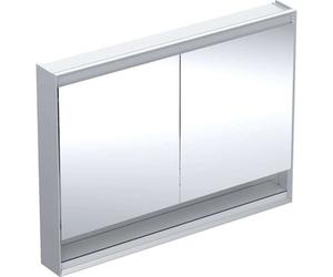 Armario con espejo Geberit ONE con ComfortLight, 2 puertas, de superficie, con hornacina, 120x90x15cm, 505.835.00.1, Color: Aluminio anodizado